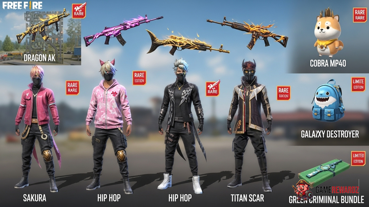 Free Fire Rare Items You Can Unlock